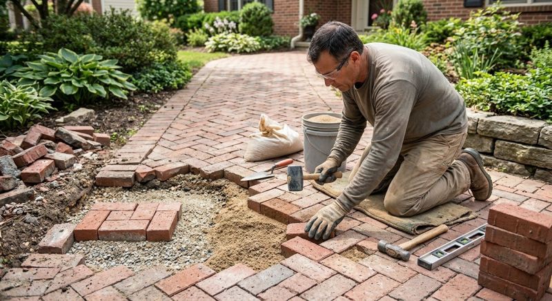 Brick Driveway Repair in Boca Raton, FL