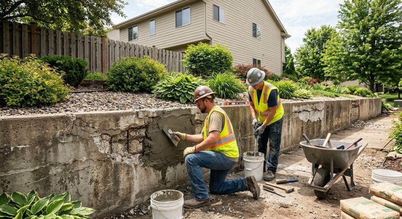 Brick Retaining Wall Repair in Boca Raton, FL