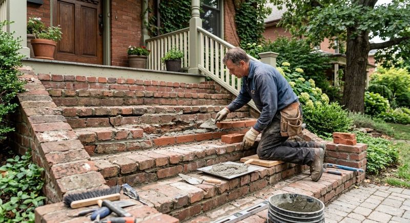 Brick Stairs Repair in Hallandale, FL