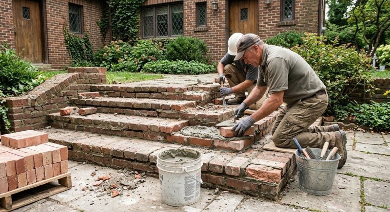 Brick Stairs Repair in Lake Worth, FL