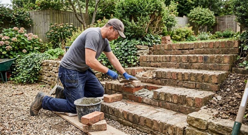 Brick Stairs Repair in Pompano Beach, FL