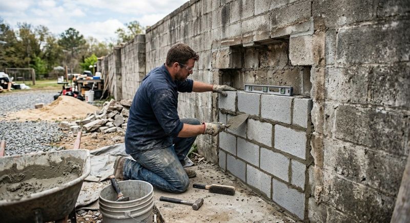 Cinder Block Wall Repair in Fort Lauderdale, FL
