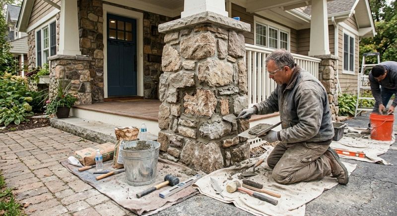 Stone Column Repair in Boca Raton, FL