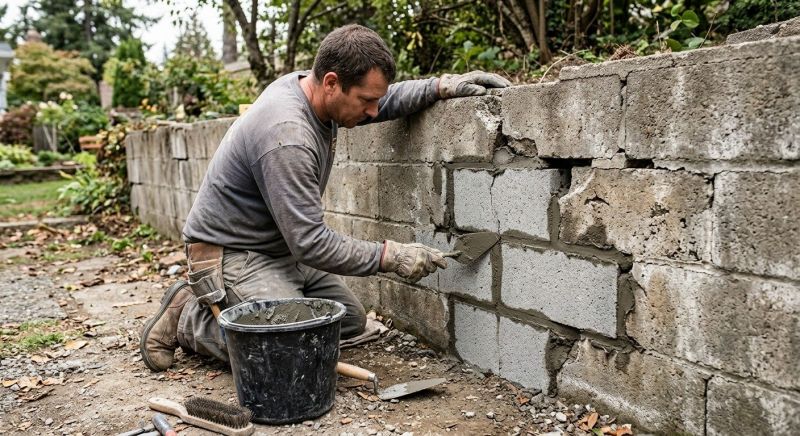 Stone Wall Repair in Hallandale, FL
